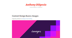 Desktop Screenshot of anthonydispezio.com